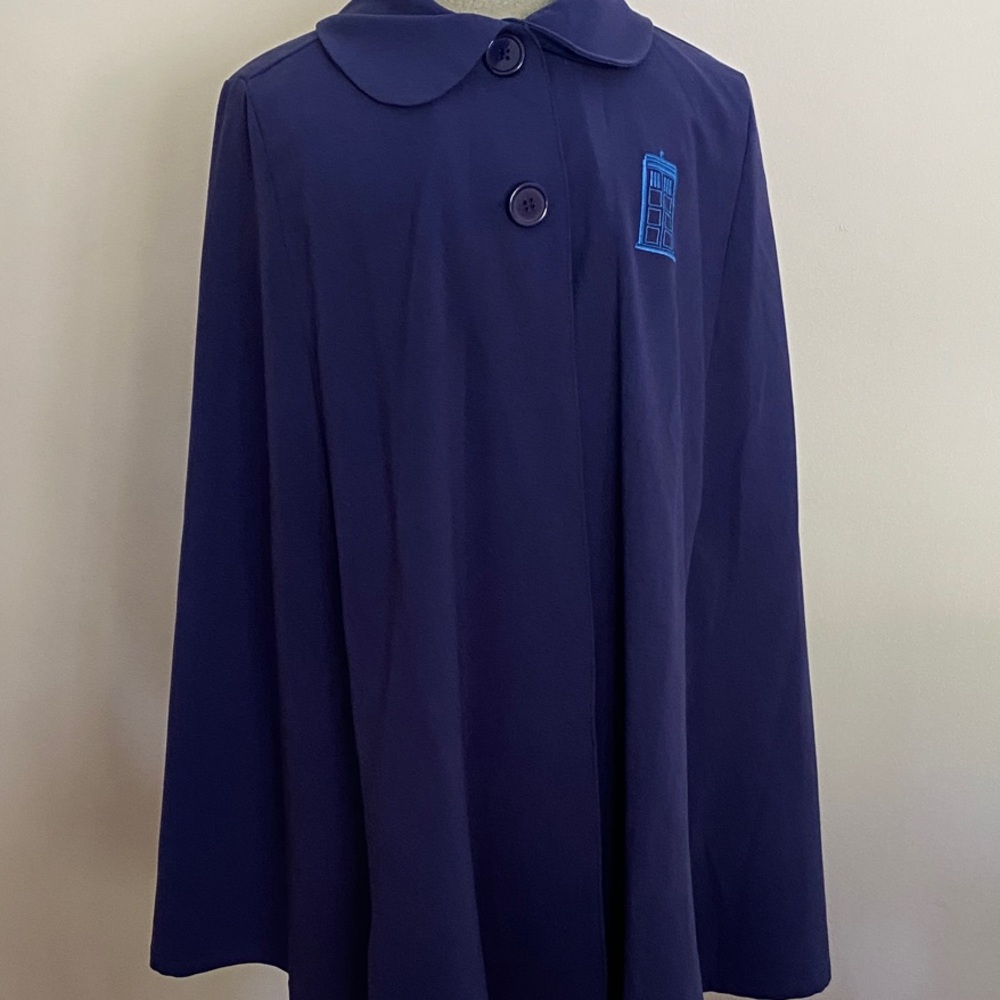 Her Universe Dark Blue Cape with Light Blue Detail